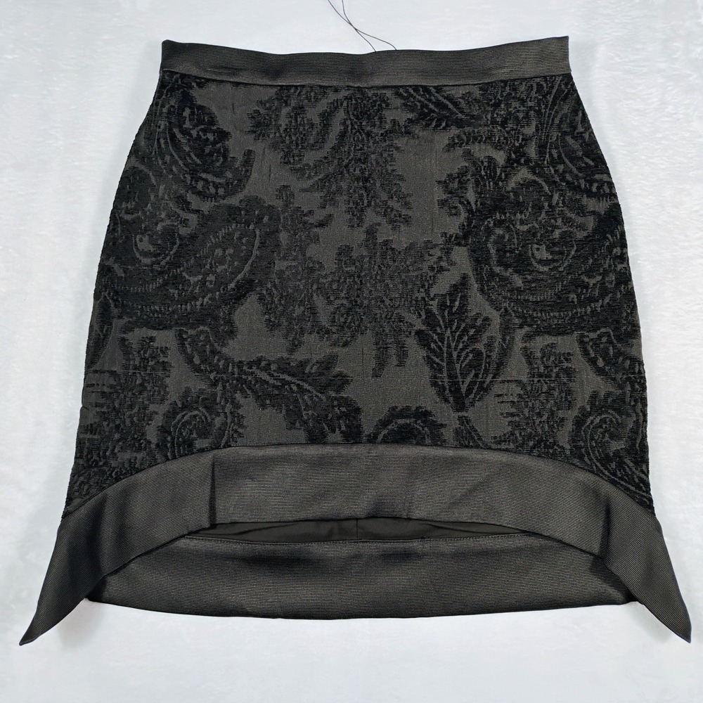 W118 by Walter Baker Black Textured Circle Skirt